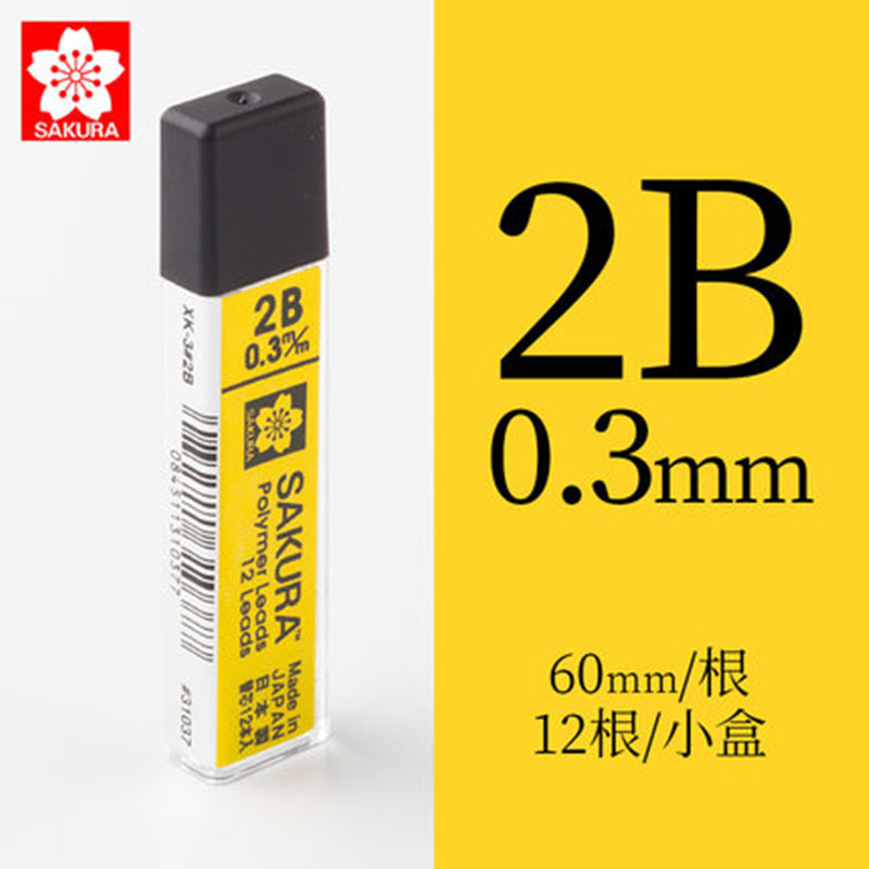Minas para Portaminas 0.3/0.5/0.7/0.9mm Grafito Resistente a Roturas para Dibujo y Escritura
