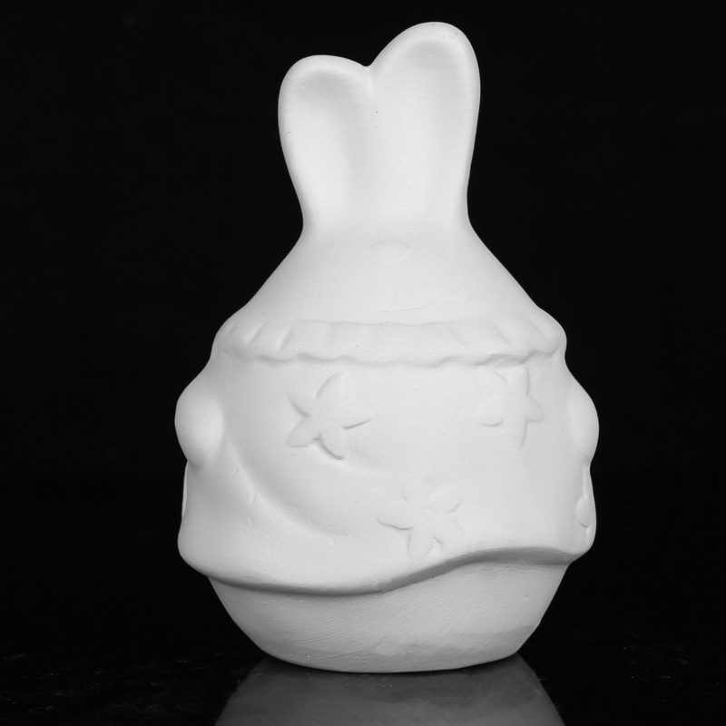 Decoración de cerámica DIY de yeso para niños graffiti pintura de arena maceta pequeña pintura de padres e hijos vasijas muñecas regalo juguetes