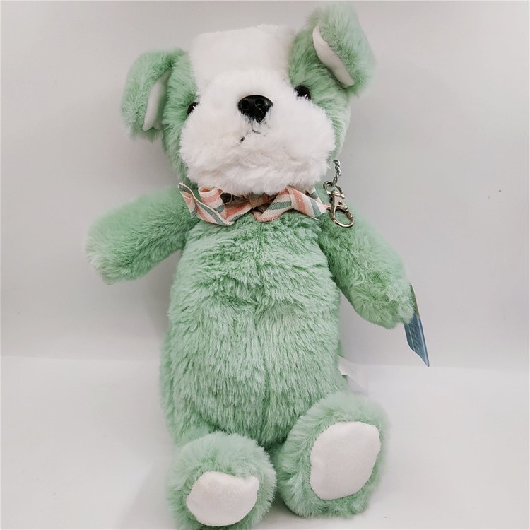 Perro de peluche verde