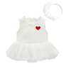 Summer children's dress, girl's skirt, soft overall for new born, small princess costume, summer clothing, headband