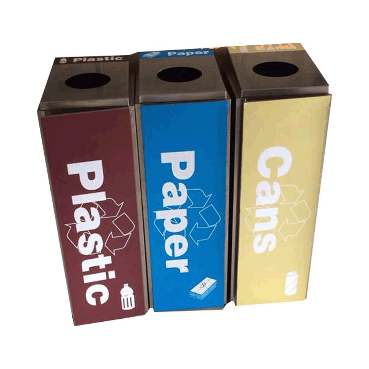 商场单桶直投口垃圾桶组合分类厂家不锈钢果皮箱高档垃圾箱