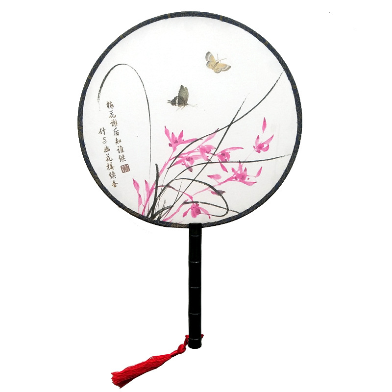 Hay en stock patrones opcionales Palacio ventilador redondo ventilador de la danza