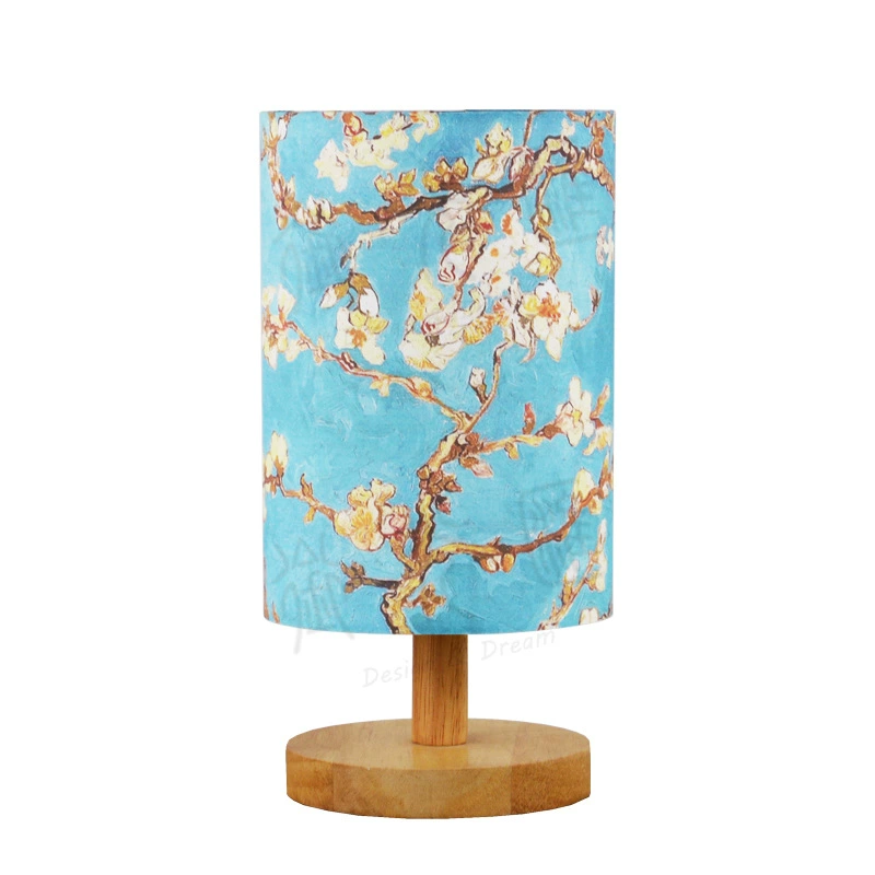 Table Lamp (Gubat) — Handmade Embossed Dried Flower Shade, USB/Plug, Warm Light