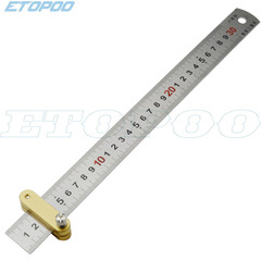 ETOPOL Steel Ruler Positioning Tool, Steel Ruler Positioning Block, Marking Positioning Tool, Straightedge Marking Tool