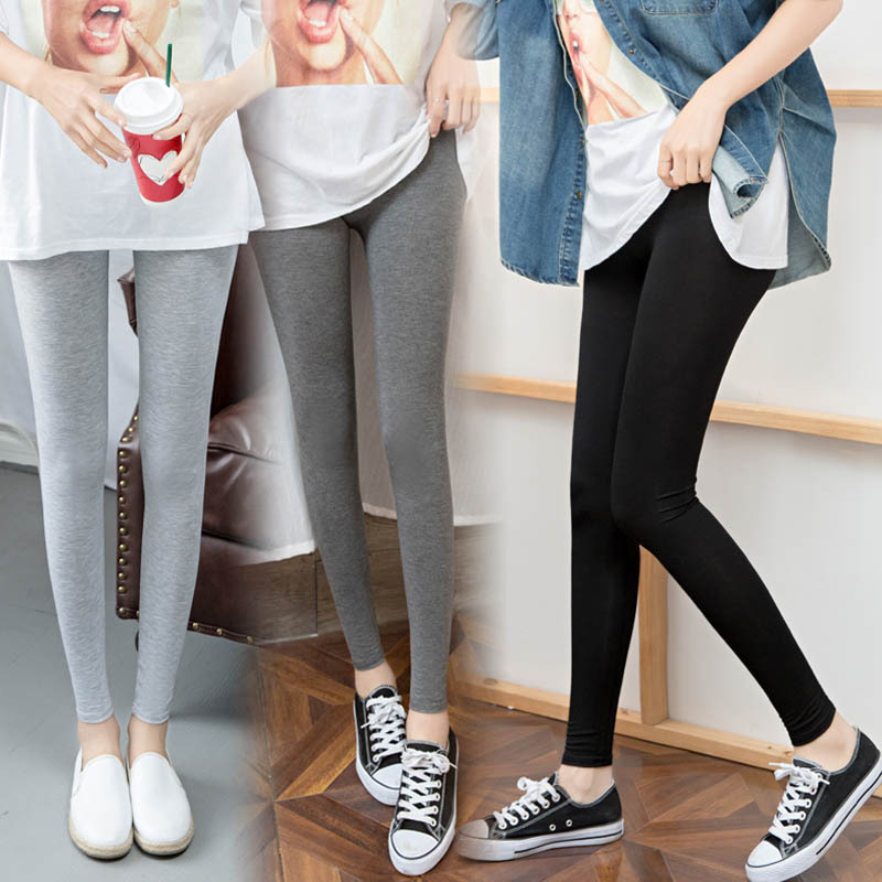 New leggings women thin outer wear spring and autumn pants tight modal cotton inner wear thin factory wholesale