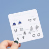 Cute universal earrings, small fresh set, Korean style, simple and elegant design, wholesale