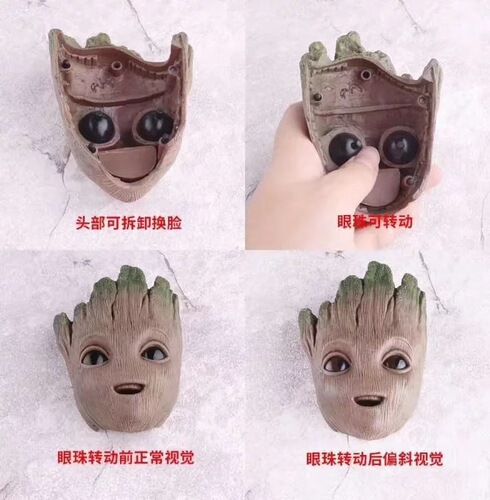 Guardians of the Galaxy, Little Treeman Groot, Baby Groot, movable joints, hand model boxed ornaments