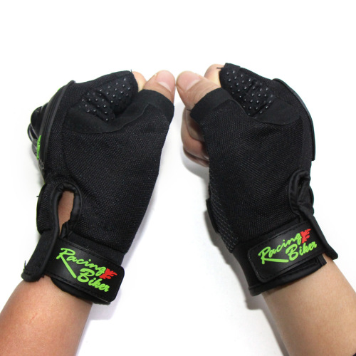 SC04B Outdoor Sport Cool Riding Half Finger Protective Gloves Off-Road Racing Motorcycle Hard Shell Anti-Fall Gloves