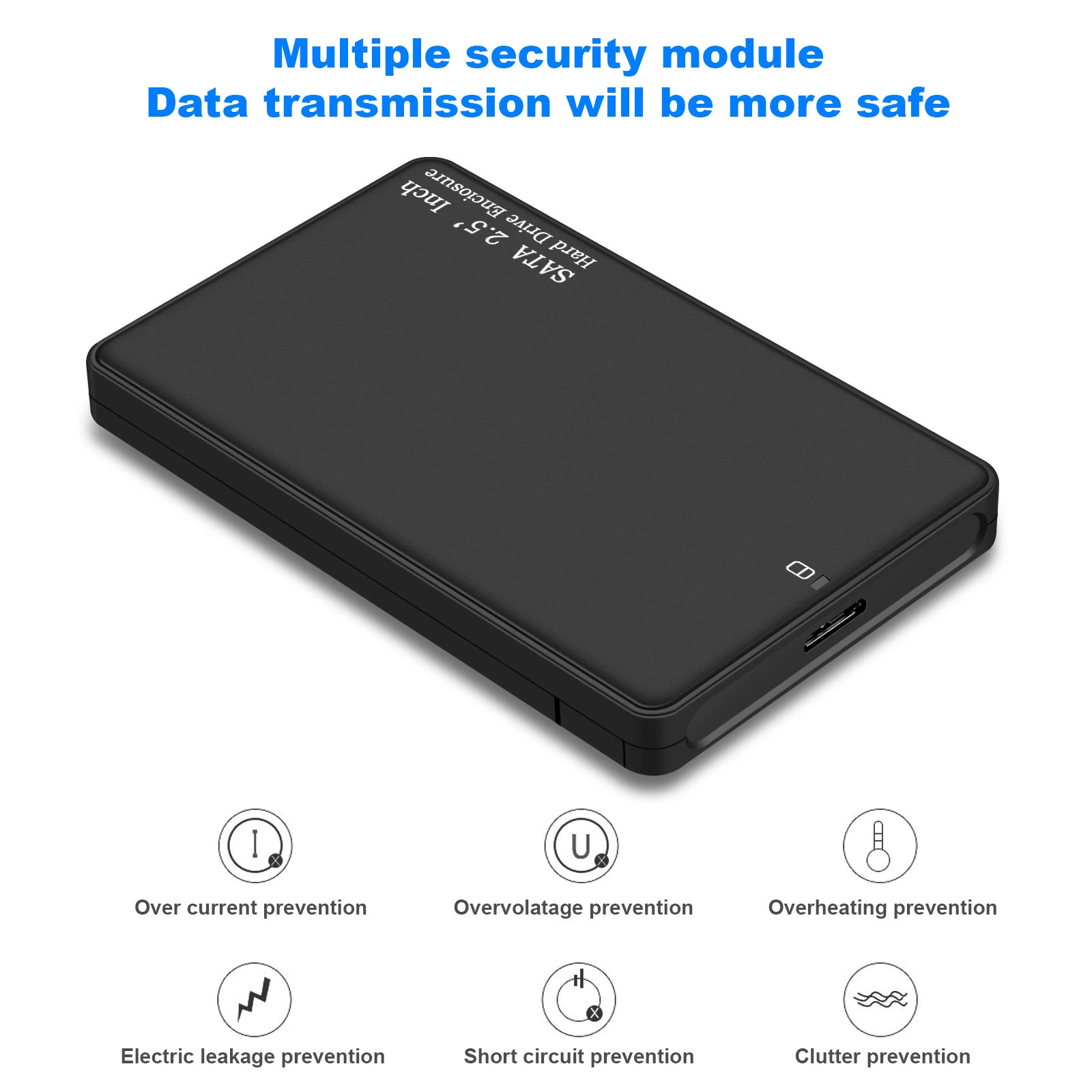 Корпус SATA для мобильного жесткого диска 2,5 дюйма, коробка для SSD ноутбука, коробка для твердотельного диска, USB 3.0, высокая скорость, UASP, внешняя коробка для жесткого диска