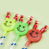 Children's big smiley face blowing dragon mouth whistle coding gift party party party cheer props props drainage stalls small gifts