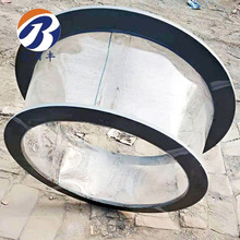 透明PVC风机变径软连接厂家 风机进出风口变径软连接方变圆