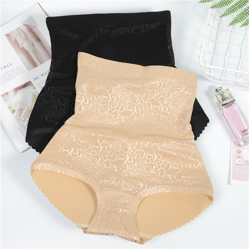 New Style Lace Vine Flower Belly-Tight Hip Pants Women's Triangle Underwear Full Hip Hip Lip Fake Ass Full Hip Women's Underwear