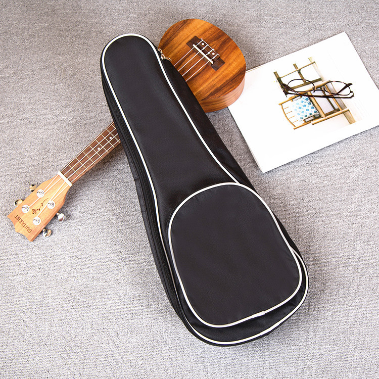 Factory direct sales of 21/23/26 inch black ukulele padded ukulele bag/small guitar padded backpack