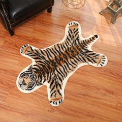 Animal imitation cowhide carpet Nordic style imitation tiger pattern living room bedroom bedside study short hair carpet washable