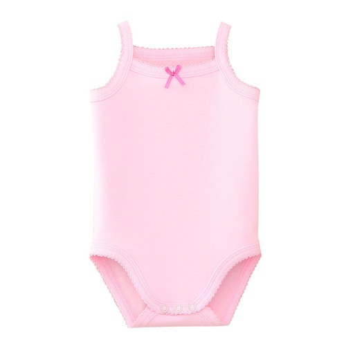Baby jumpsuit type A summer vest triangle harem baby girl sleeveless crawling suit newborn sling bag fart suit