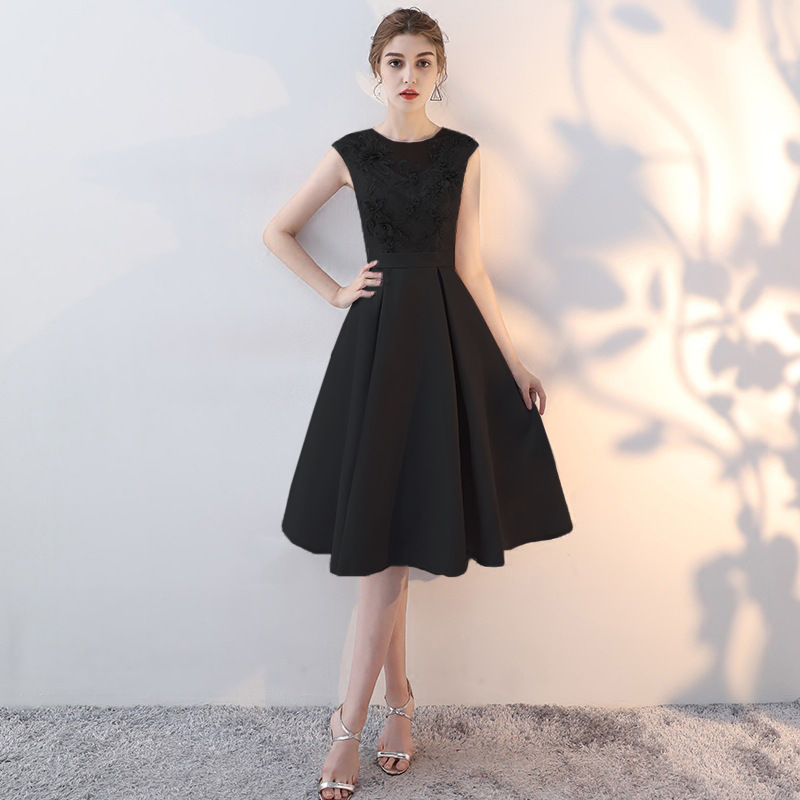 Vestido para mujer 2025 nuevo estilo coreano gris adelgazante vestido pequeño de fiesta elegante para banquete de noche.