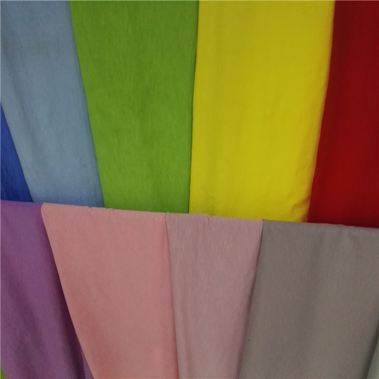 厂家批发40支 纯色精梳汗布 全棉弹力汗布面料