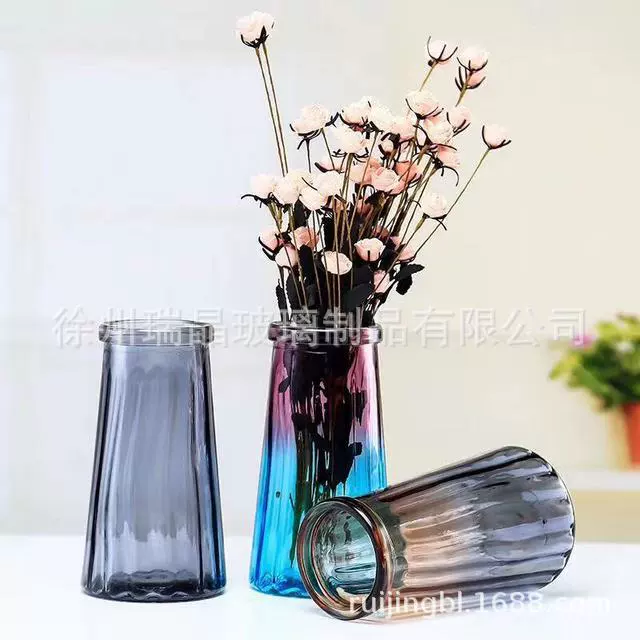 Креативная стеклянная прозрачная ваза в европейском стиле, гидропонная ваза для растений pothos, бамбуковая ваза с лилией, украшение для гостиной