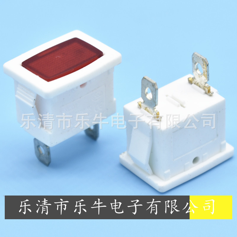 白色2脚指示灯KCD1 15*21 方形白色指示灯12V 24V 220V LED指示灯
