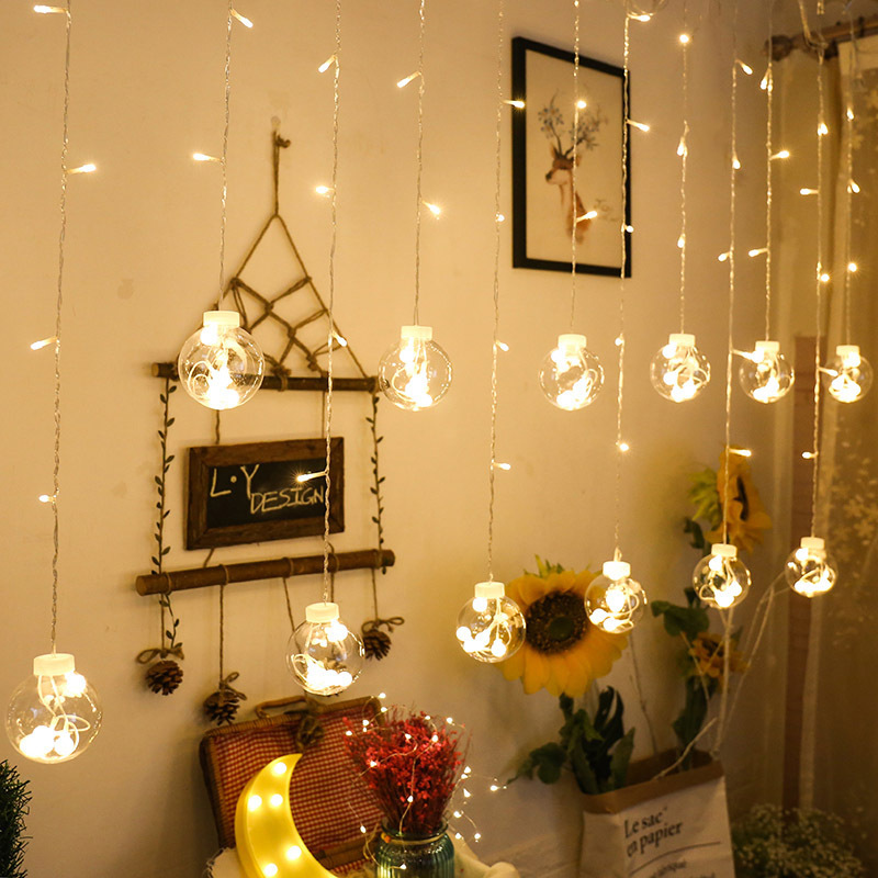 LED Solar Wishing Ball Curtain Light Outdoor Waterproof String Lights Colorful Lights Balcony Garden Decoration Hanging Lights Star Lights LED Solar Wishing Ball Curtain Light Outdoor Waterproof String Lights Colorful Lights Balcony Garden Decoration Hanging Lights Star Lights