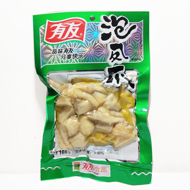 有友泡凤爪160g  40袋/箱  山椒味