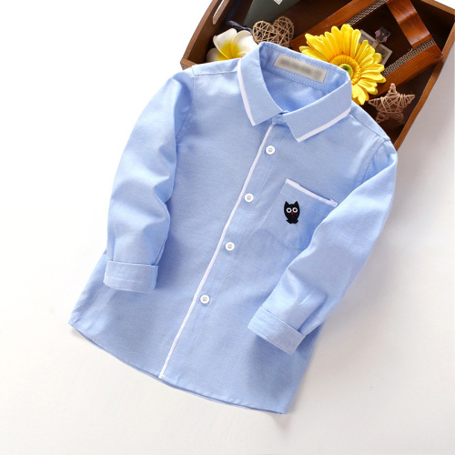 Boys' shirts long sleeves Children's shirts Children's shirts Boys' shirts Spring and Autumn Manufacturer Boys' shirts
