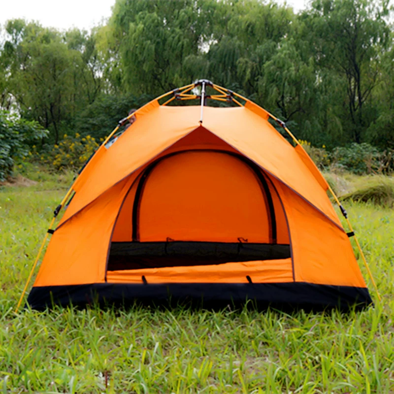 tents for outdoor camp for 3-4 people with moisture-proof pads park children's play tent!