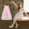 Summer sleevless dress sleevless, small princess costume, round collar, suitable for teen, western style