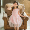 Summer sleevless dress sleevless, small princess costume, round collar, suitable for teen, western style