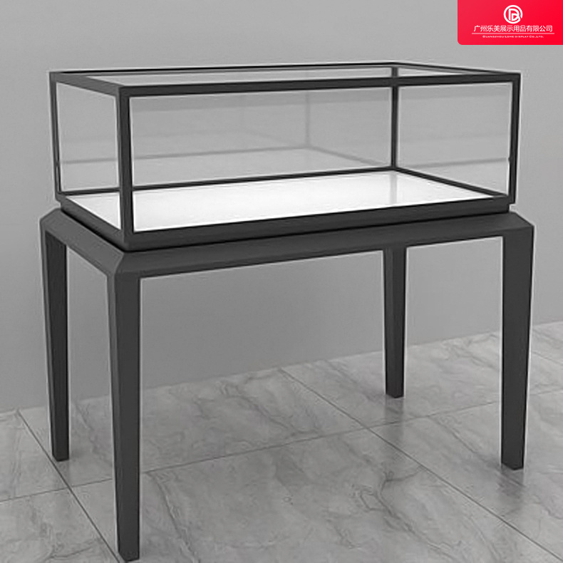 展示柜全店设计创意珠宝展柜高档玻璃展示柜不锈钢镜面拉丝展厅柜