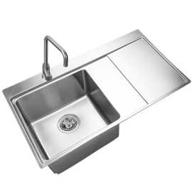 PS-801高档304加厚不锈钢水槽洗手盆洗菜盆双槽洗碗池清洗台家用