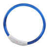 Optical fiber LED luminous collar Multi -color USB charging ring can cut short pet collars spot wholesale
