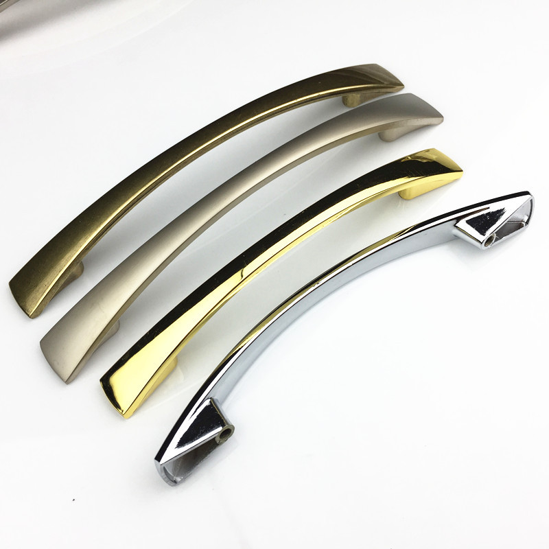 Oro plata simple aleación de zinc gabinete armario manejar nórdico moderno simple cajón zapato gabinete puerta hardware manija