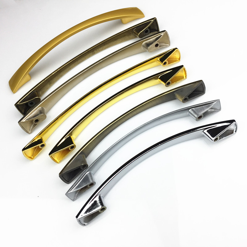 Oro plata simple aleación de zinc gabinete armario manejar nórdico moderno simple cajón zapato gabinete puerta hardware manija
