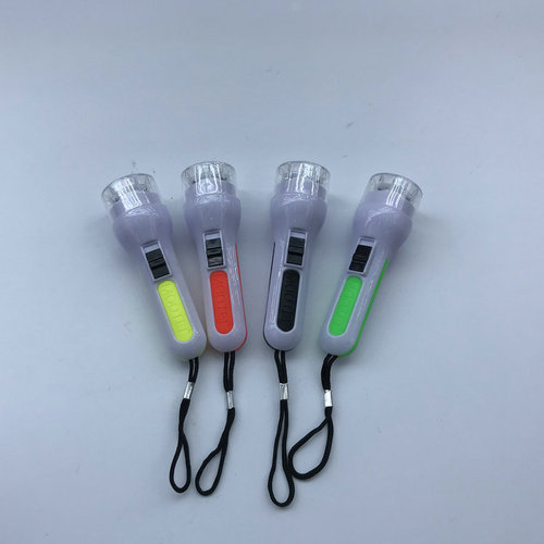 Factory direct sales gift small flashlight mini LED small flashlight portable long-range plastic cartoon toy flashlight