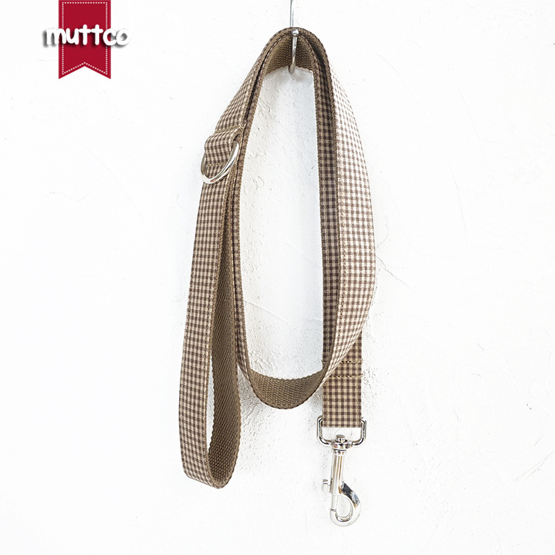 Stil Kaffee Plaid Leine Haustier Hundehalsband Innovative UDL-072_voghion.com