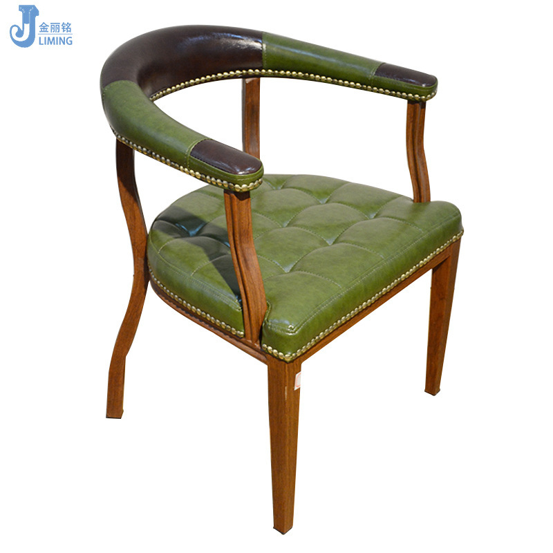 Mesa y silla de la cafetería del restaurante temático fijaron la silla occidental de la cena del restaurante