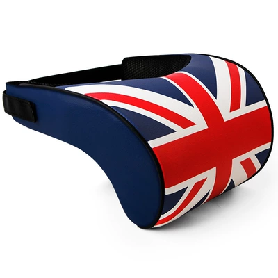Factory wholesale rice flag neck pillow car supplies space memory foam pillow general car headrest (Headrest) - red-and-blue-bull-headrest