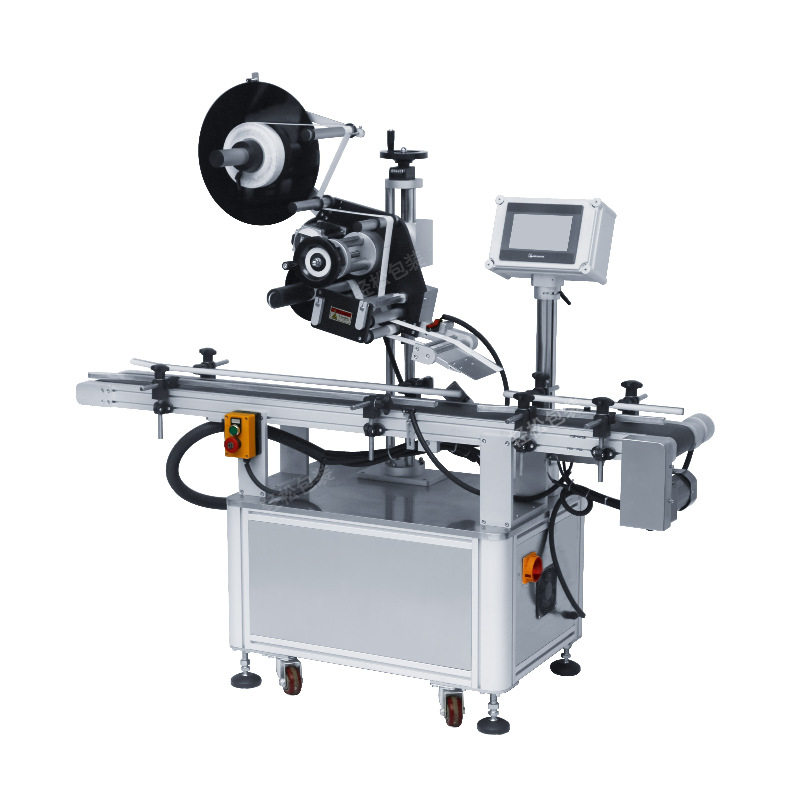 广东纸箱纸盒塑料袋全自动平面贴标机厂家工艺销售高精度条码