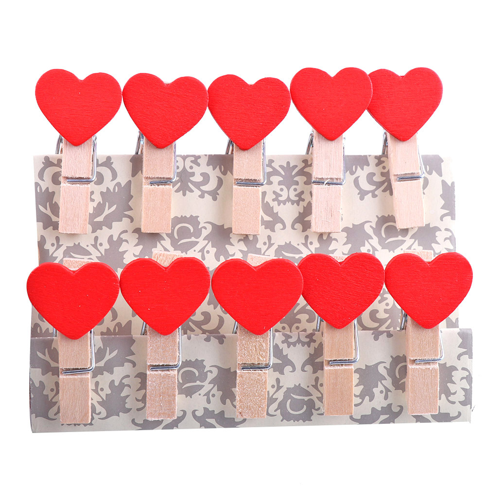 1 foto clip de madera cuerda de cáñamo foto decoración de la pared clip de foto clip de registro jardín de infantes color amor pequeño clip de madera