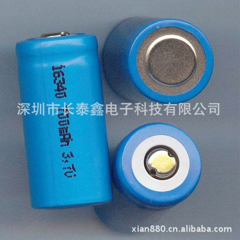 厂家供应ICR16340 700mah 照相机数码手电筒可充锂电池高容量
