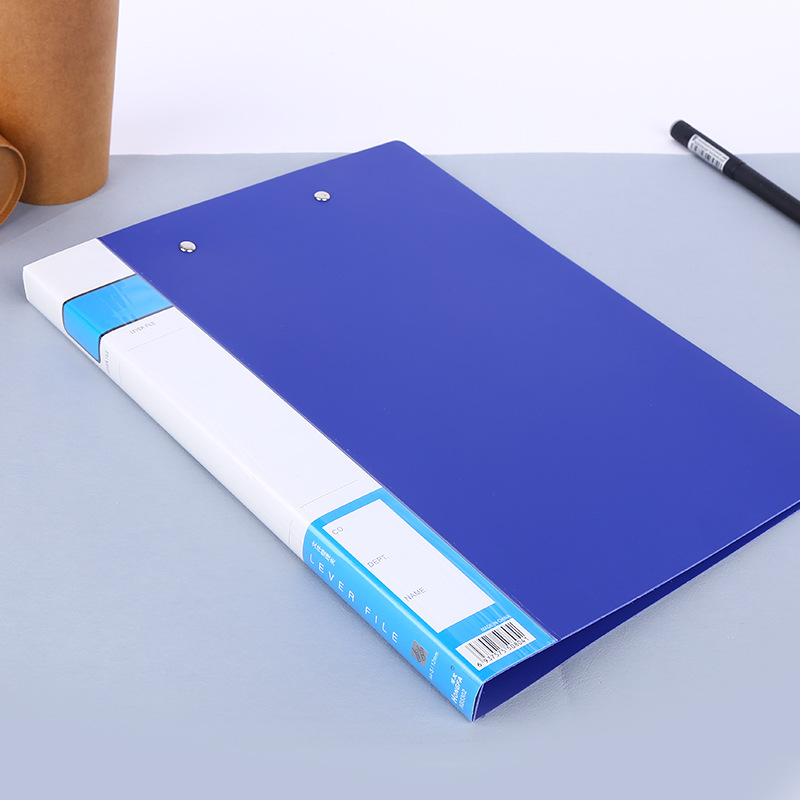 (2개) 5 팩 폴더 A4 더블 클램프 강력한 느슨한 잎 테스트 종이 플라스틱 파일 클램프 삽입 가방 사무용품 도매