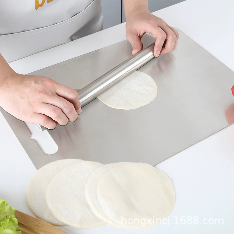 304 stainless steel cutting board thickened fruits, vegetables, chopping, cutting board, home kneading chopping board rolling panel blade