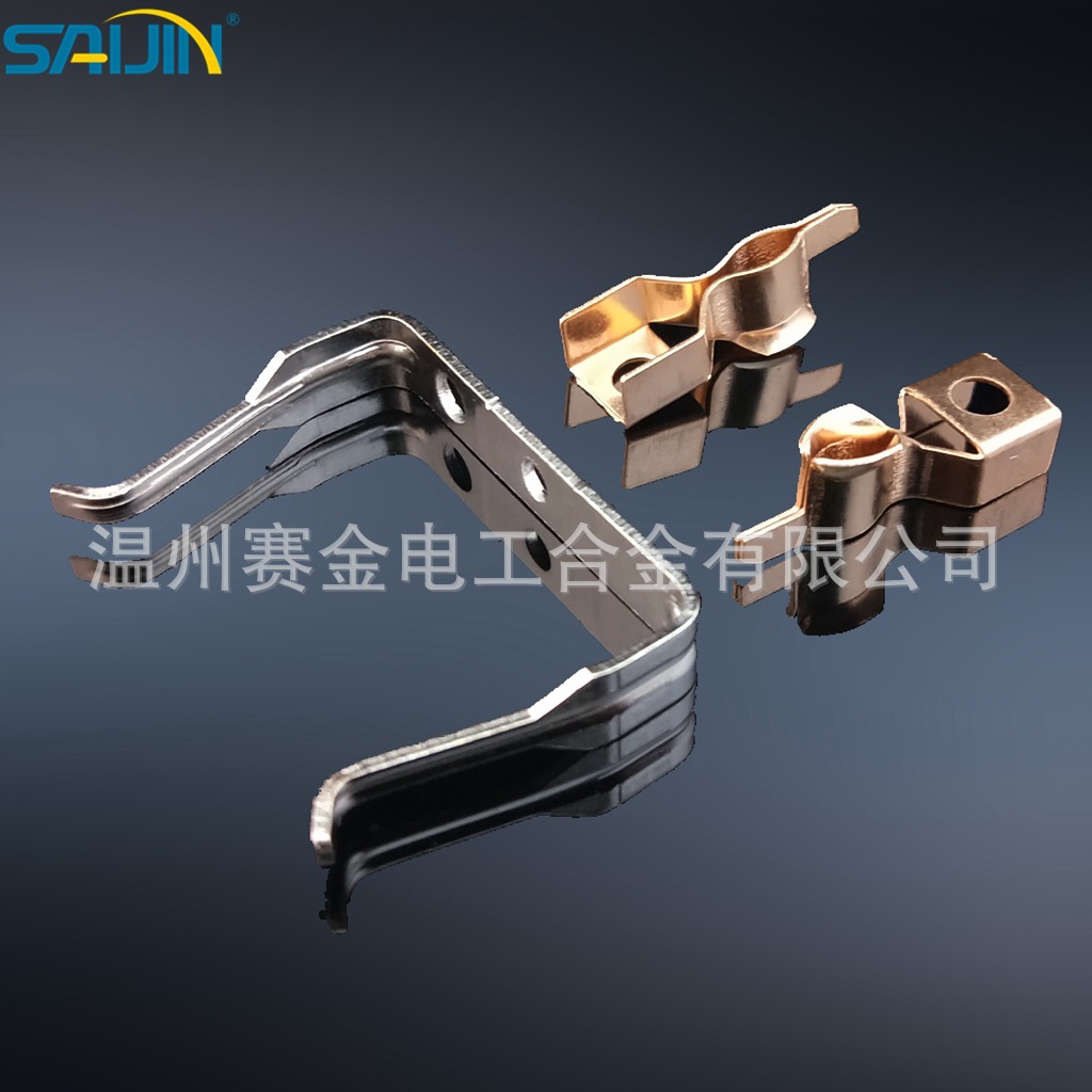 厂家直销电磷青铜黄铜冲压件触头定时器银触点开关配件五金件