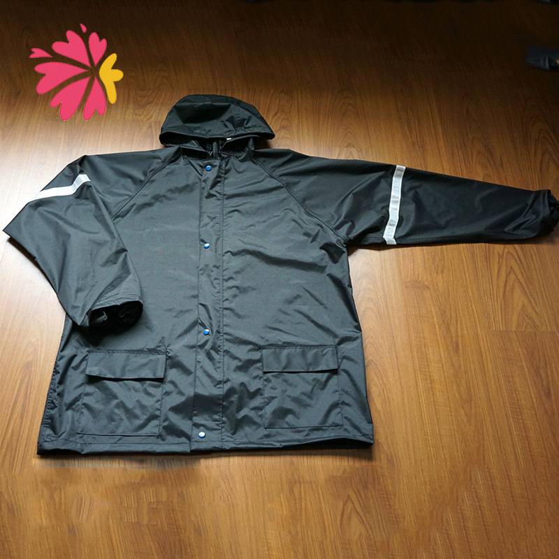 Management Raincoat and Rain Pants Set, Outdoor Waterproof, Thickened, Separate Pieces, Security, Property Management, Labor Protection, Adult Reflective Rainwear Management Raincoat and Rain Pants Set, Outdoor Waterproof, Thickened, Separate Pieces, Security, Property Management, Labor Protection, Adult Reflective Rainwear