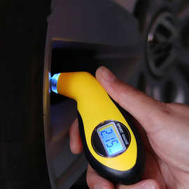 汽车数显轮胎气压表胎压带充气高精度电子压力检测表胎压计监测器