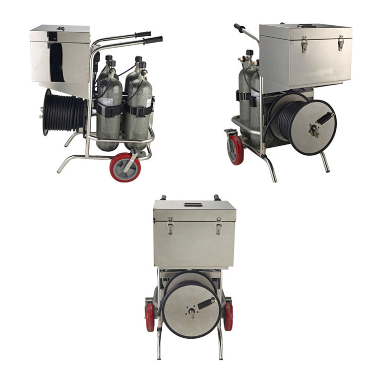 推车式长管呼吸器 2×9L 4×6.8L碳纤维瓶移动供气源