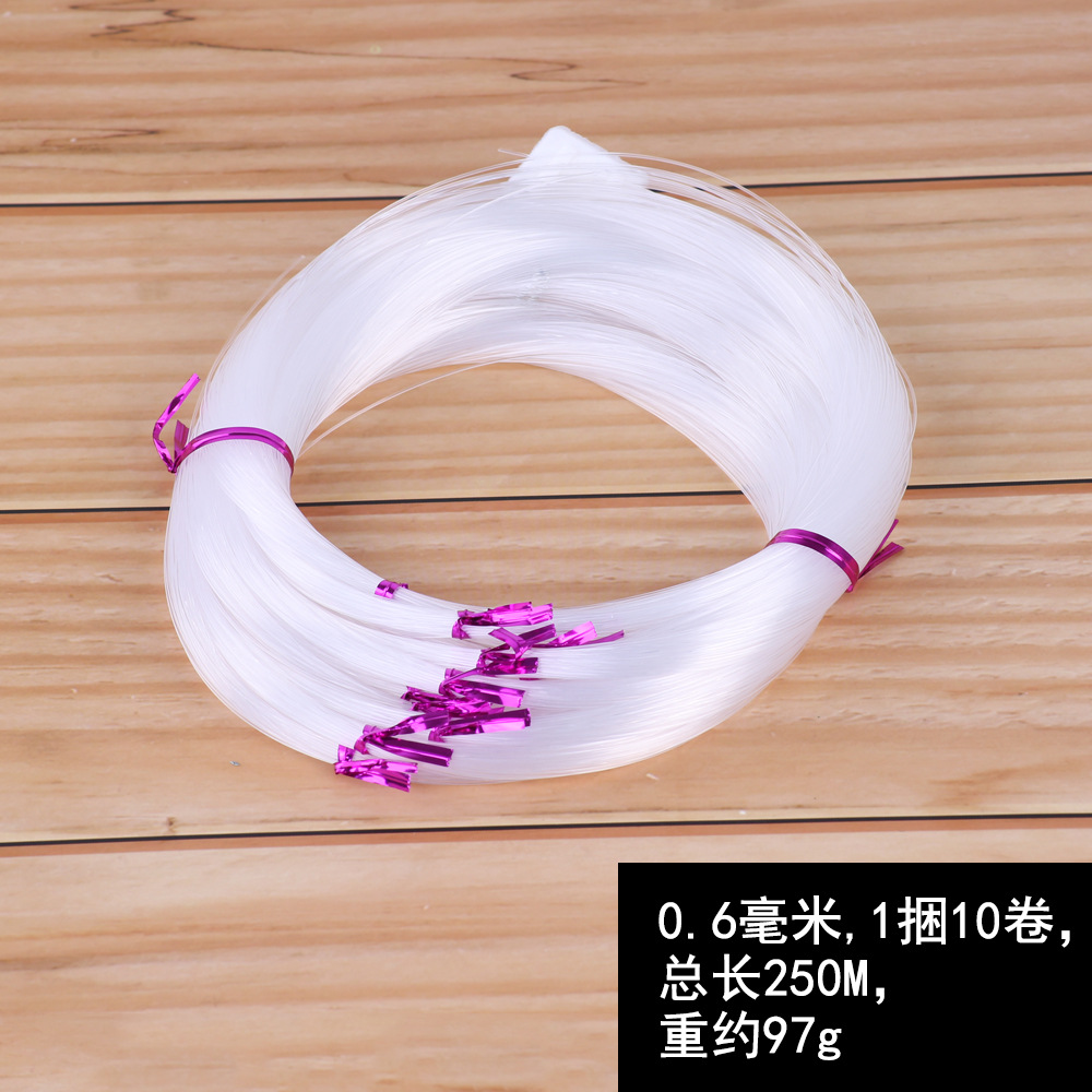 Accesorios de joyería hechos a mano de bricolaje hilo de seda transparente/hilo de pesca/con cuentas de cristal especial no elástico tejido hilo de seda transparente
