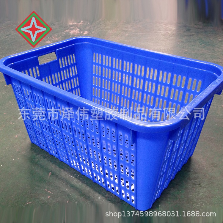 塑料菜筐铁耳周转箩海南运输菜箩镂空塑胶框快递加厚物料水果筐