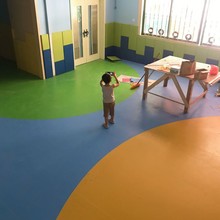商用PVC塑胶地板卷材纯色幼儿园学校健身房耐磨办公室地板革防潮Z